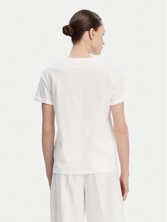 Liu Jo Liu Jo Majica WA5007 JS923 Bela Relaxed Fit