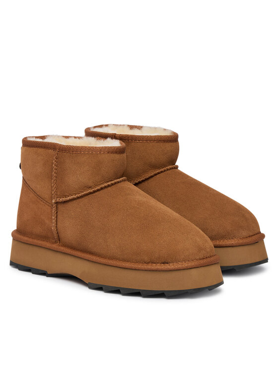 EMU Australia Μπότες Χιονιού EMU Australia Sharky Micro Flatform W13304 Καφέ