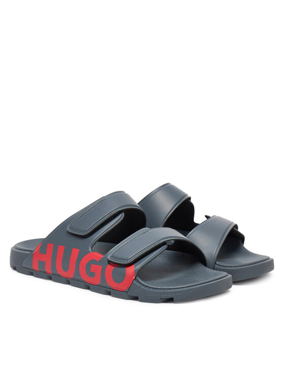 HUGO Šľapky HUGO Evander 50542042 Sivá
