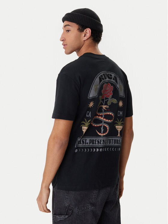 RVCA RVCA Camiseta Roses Poster EVYZT00281 Negro Regular Fit