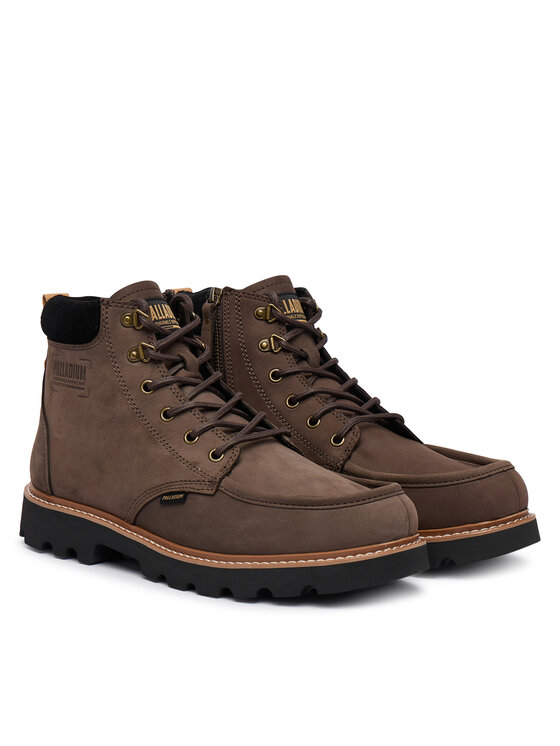 Palladium Kotníková obuv Palladium Trooperlite Grit Zip 04985-249-M Tmavě hnědá