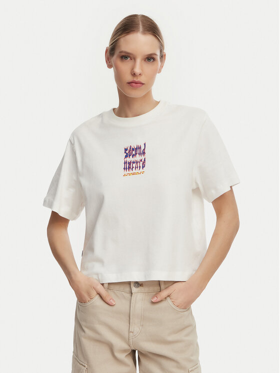 Element Element Camiseta Second Nature W ELJZT00142 Blanco Relaxed Fit