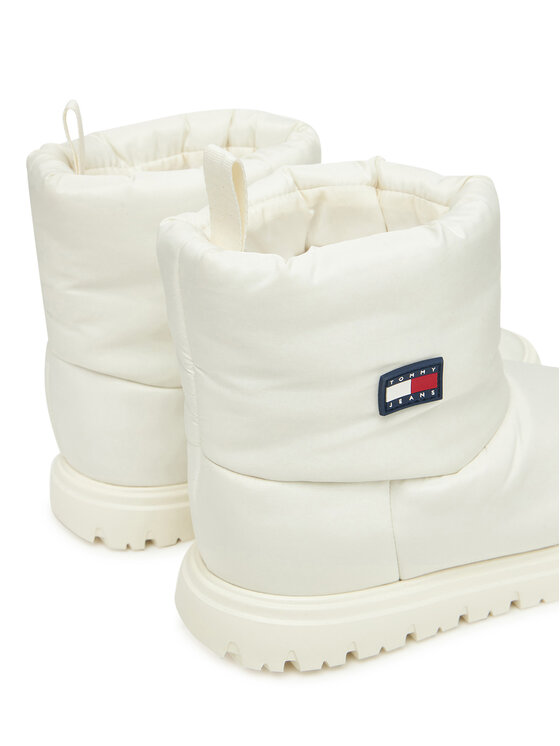 Tommy Jeans Апрески Tommy Jeans Tjw Snow Boot EN0EN02823 Бял