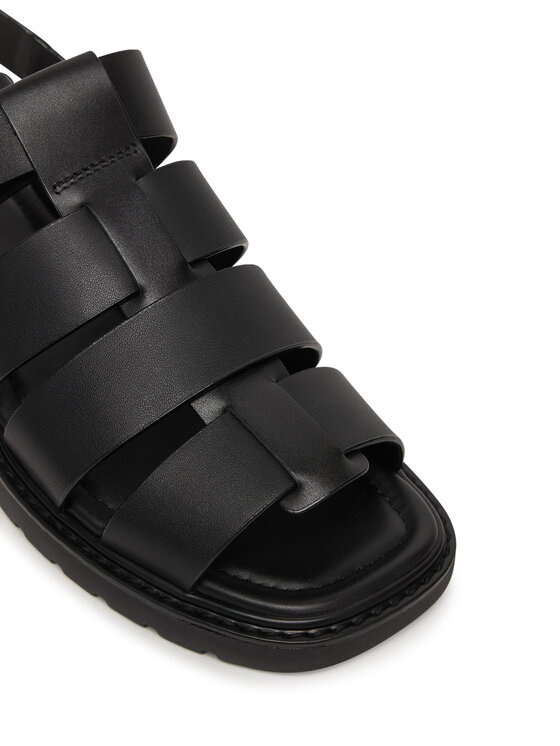 Calvin Klein Sandale Calvin Klein Sq Molded Sndl Fisher Lth HW0HW02870 Negru