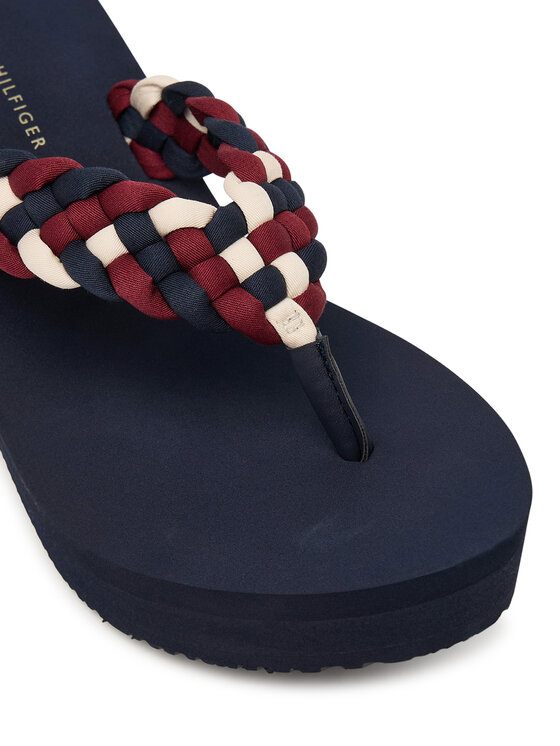 Tommy Hilfiger Japonke Tommy Hilfiger Th Wedge Braided Summer Sandal FW0FW09198 Pisana
