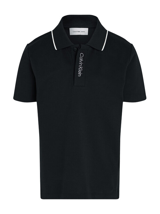 Calvin Klein Jeans Calvin Klein Jeans Polo marškinėliai Embro Logo IB0IB02370 Juoda Regular Fit