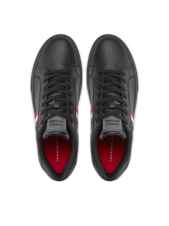 Tommy Hilfiger Snīkeri Tommy Hilfiger Essential Leather Cupsole FM0FM04921 Melns