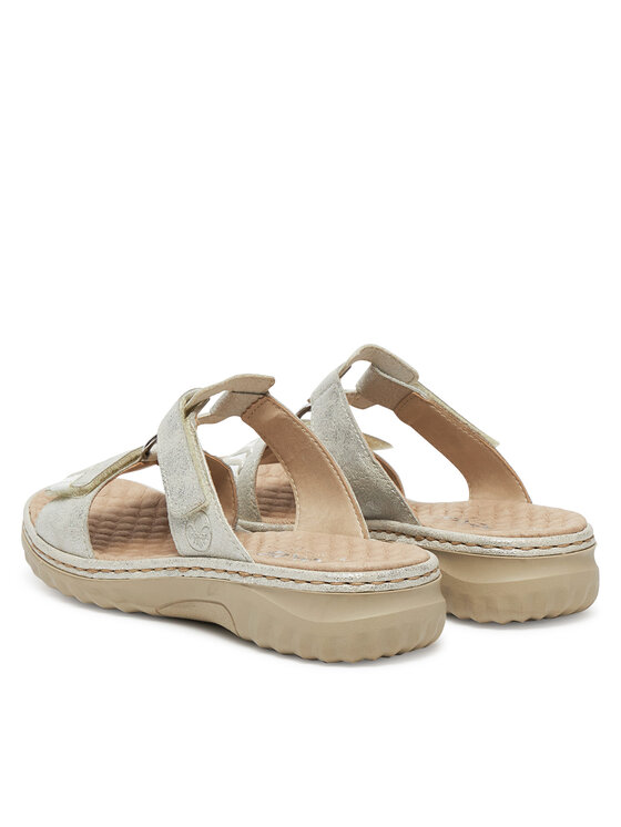 Rieker Nazouváky Rieker 60481-40 Stříbrná