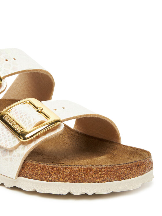 Birkenstock Шльопанці Birkenstock Sydney Cushion Buckle 1030258 Écru