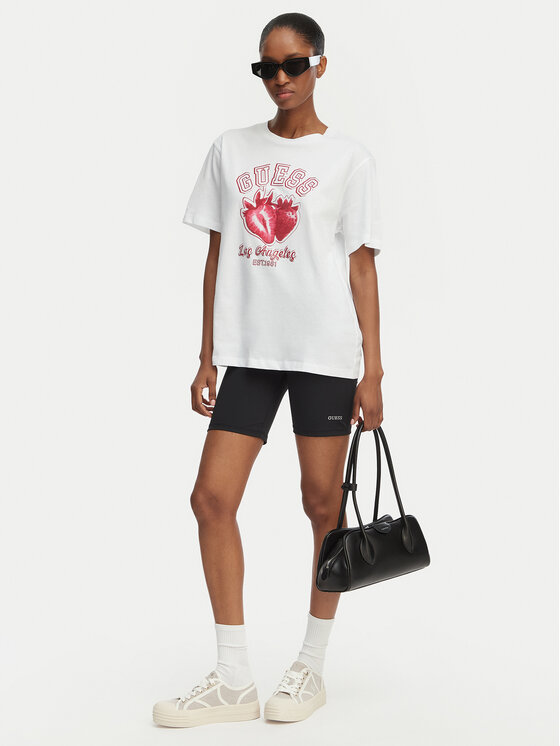 Guess Guess Camiseta V6GI14 K2981 Blanco Relaxed Fit