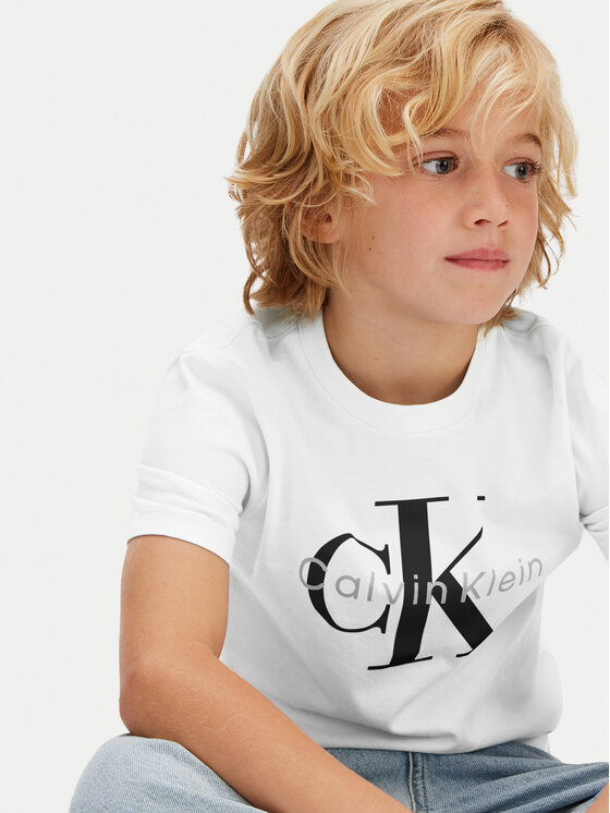 Calvin Klein Jeans Calvin Klein Jeans Camiseta Monologo LV1CKSJA33 Blanco Regular Fit