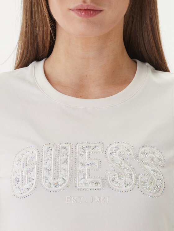 Guess Guess Футболка W5GI04 J1314 Білий Slim Fit