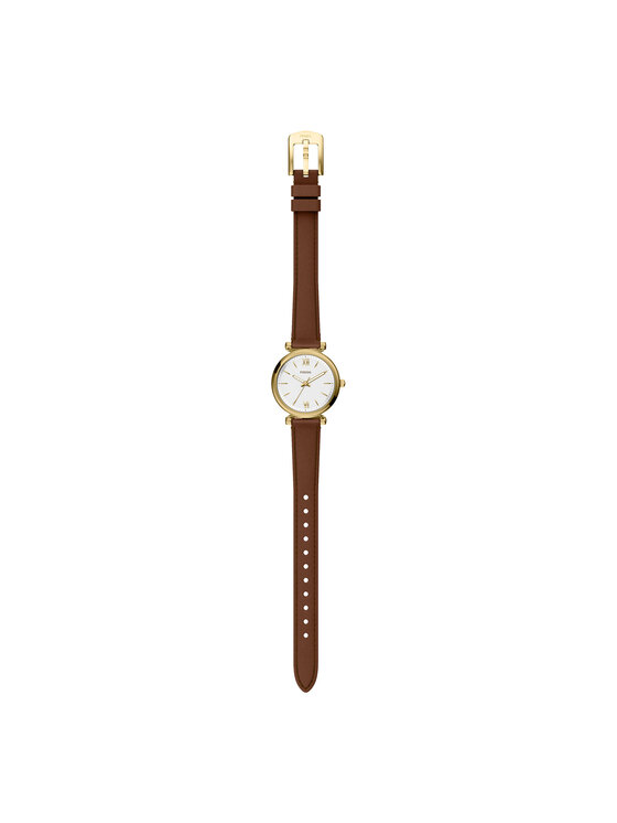Fossil Zegarek Fossil Carlie ES5464 Brązowy
