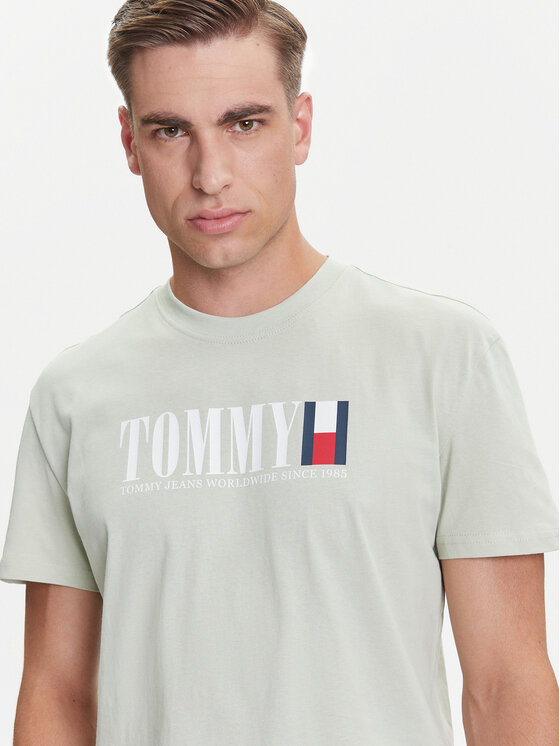 Tommy Jeans Tommy Jeans Póló Dna Flag DM0DM21941 Zöld Regular Fit