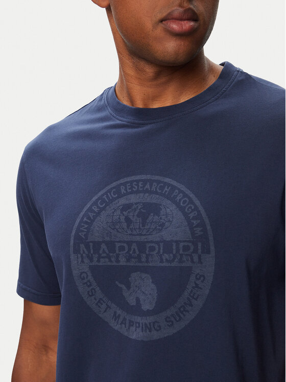 Napapijri Napapijri Camiseta S-Bollo SS 3 NP0A8BAF Azul marino Regular Fit
