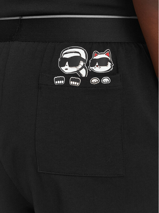 KARL LAGERFELD KARL LAGERFELD Pijama B2W45005 Negro Regular Fit