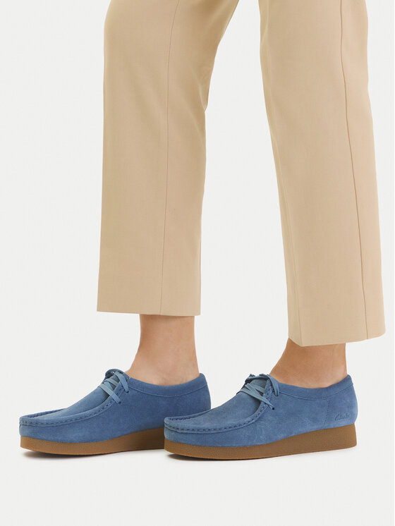 Clarks Polobotky Clarks WallabeeEVOSh 26181476 Modrá