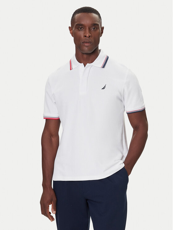 Nautica Nautica Polo Atabay N1S03424 Blanco Regular Fit