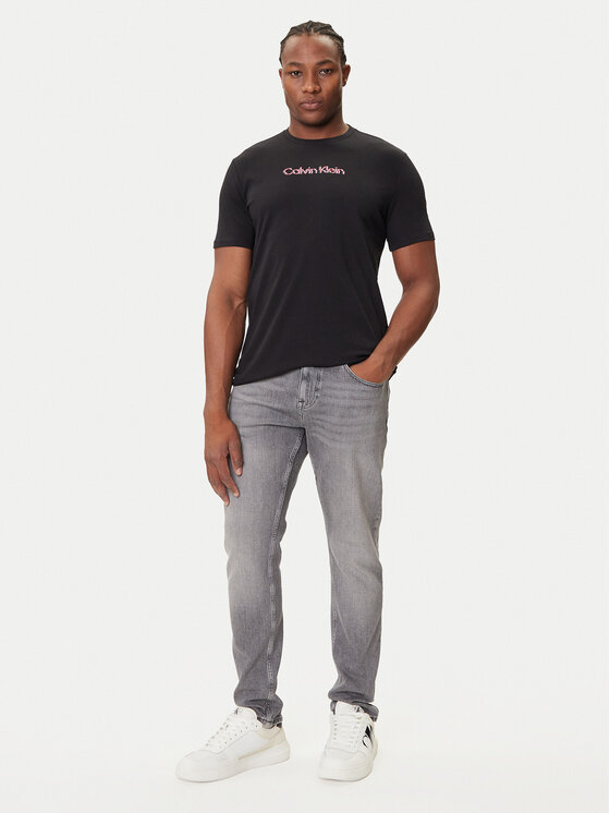 Calvin Klein Jeans Calvin Klein Jeans Marškinėliai Glitched Logo LV04RC858G Juoda Regular Fit