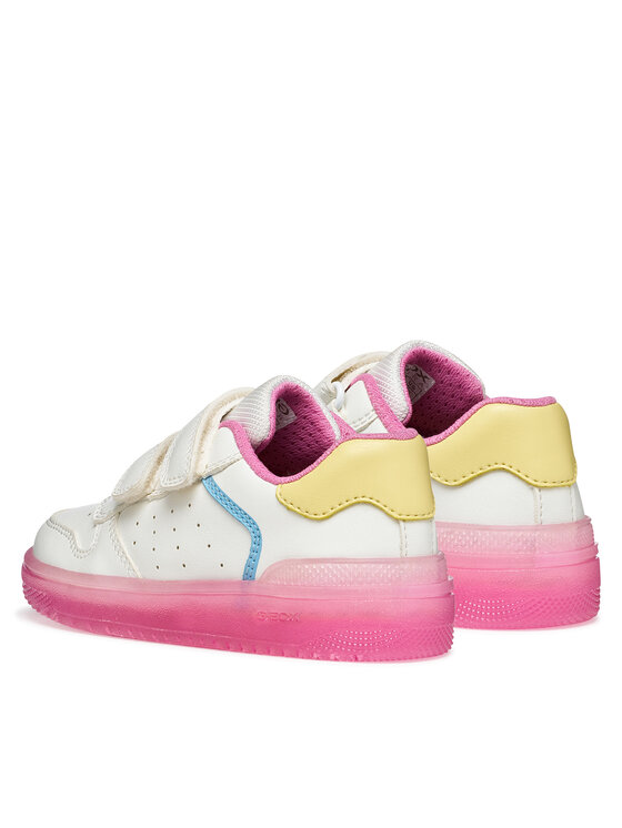 Geox Snīkeri Geox J Washiba Girl J45HXB 0003W C1364 M Balts