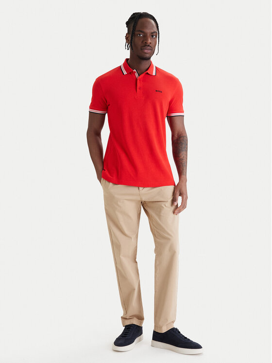 BOSS BOSS Polo Paddy 50469055 Rojo Regular Fit