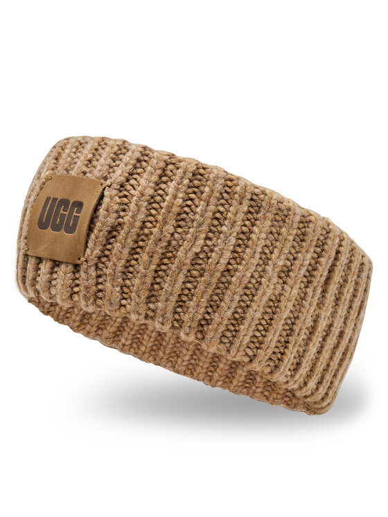 Ugg Trak iz blaga Ugg W Chunky Ribbed Headband 22658 Rjava