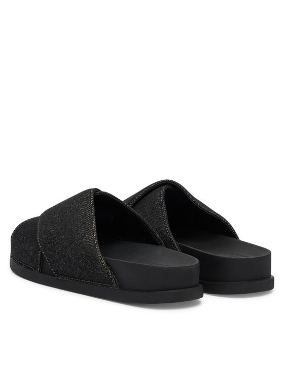 Tommy Jeans Klapki Tommy Jeans Tjw Comfort Slides Washed Denim EN0EN02898 Czarny