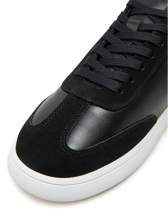 Calvin Klein Sneakers Calvin Klein Cupsole Lace Up - Lth Sue Mix HW0HW02435 Nero