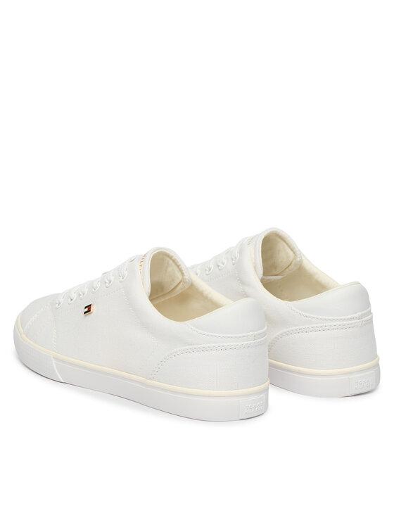 Tommy Hilfiger Scarpe sportive Tommy Hilfiger Th Low Profile Vulc Canvas FW0FW09102 Bianco