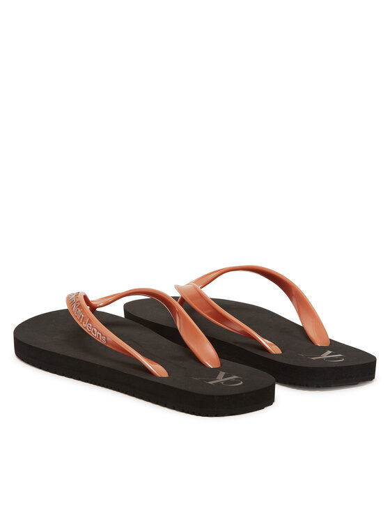 Calvin Klein Jeans Infradito Calvin Klein Jeans Beach Sandal Monologo Tpu YW0YW01719 Oro