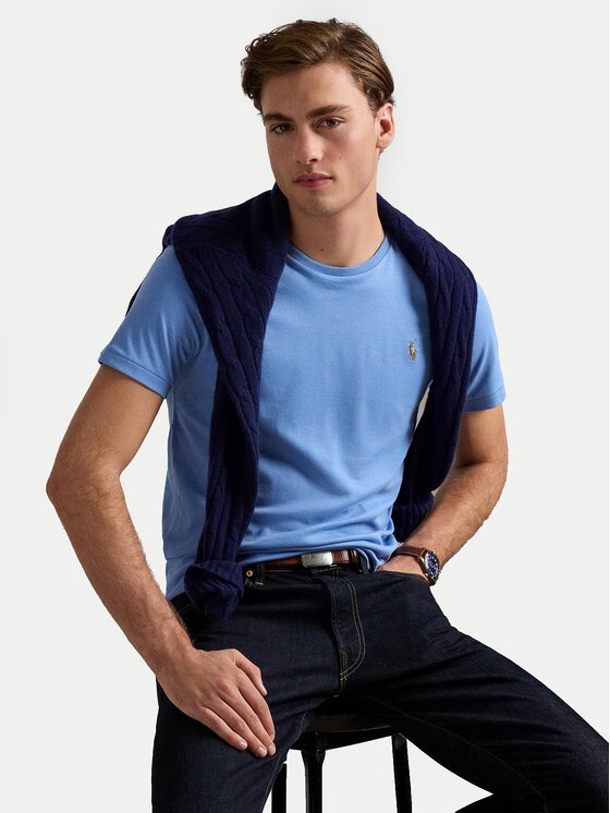 Polo Ralph Lauren Polo Ralph Lauren Футболка 710740727086 Голубий Slim Fit