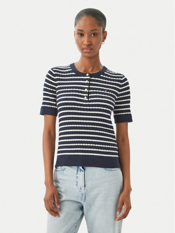 Tommy Hilfiger Tommy Hilfiger Polo marškinėliai WW0WW49613 Tamsiai mėlyna Slim Fit