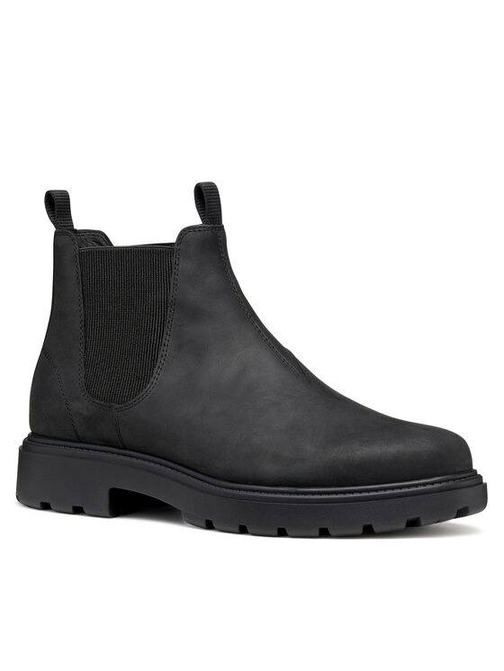 Geox Kotníková obuv s elastickým prvkem Geox U Spherica Ec7 U46FRA 000FF C9997 Černá