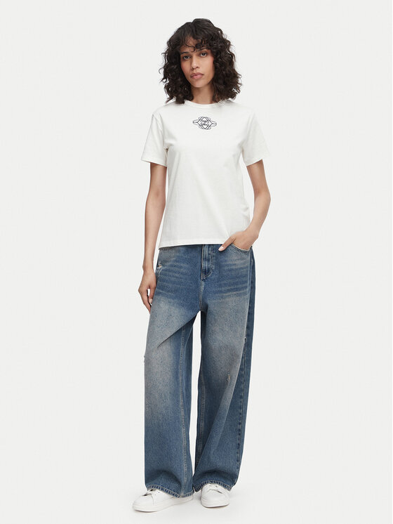HUGO HUGO Camiseta Damacia 8 50573353 Blanco Regular Fit
