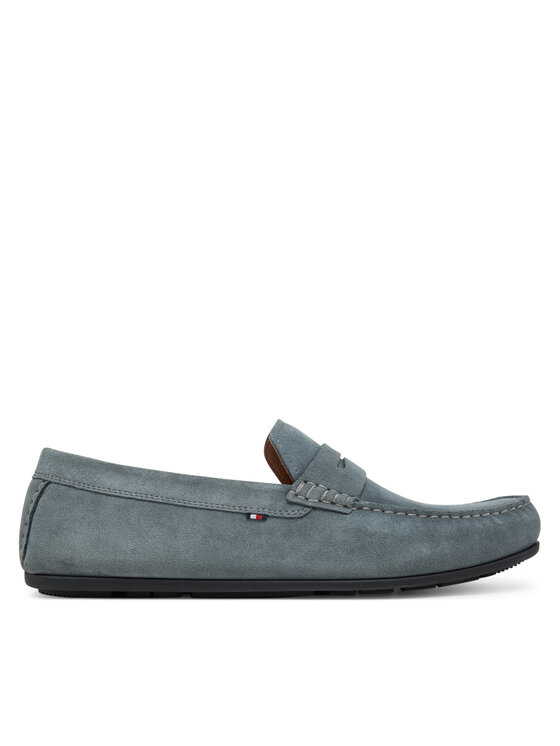 Tommy Hilfiger Mokaszin Tommy Hilfiger Casual Hilfiger Suede Driver FM0FM04998 Szürke