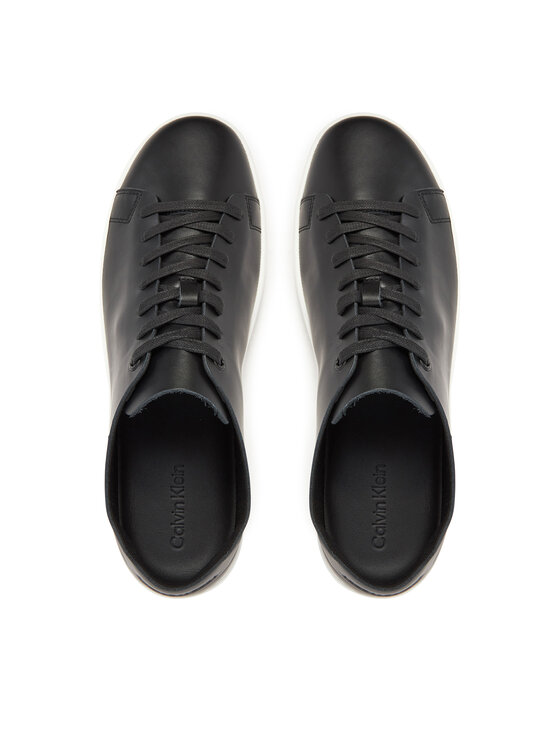 Calvin Klein Αθλητικά Calvin Klein Low Top Lace Up Unlined Lth HM0HM01885 Μαύρο