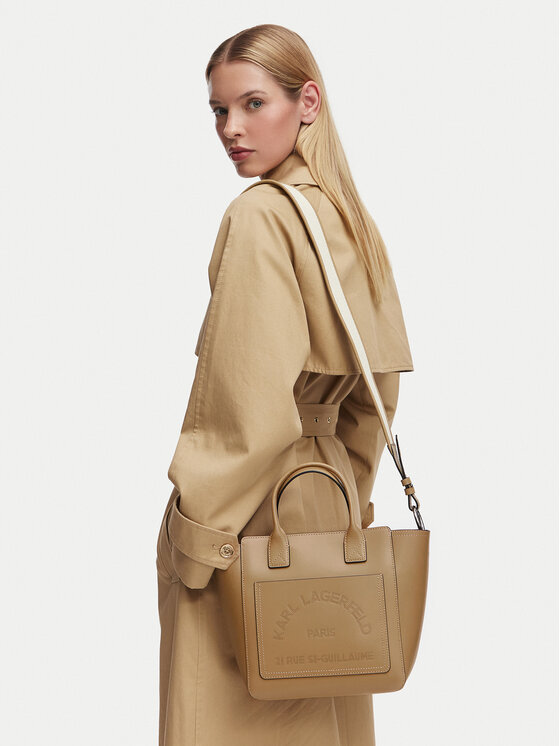 KARL LAGERFELD Ročna torba KARL LAGERFELD B3W30093 Bež