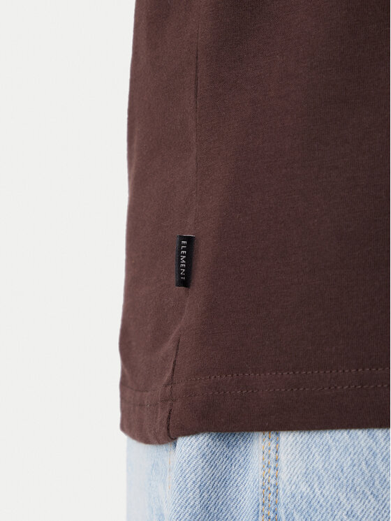 Element Element Camiseta Icon Embroidery ELYKT00168 Marrón Regular Fit
