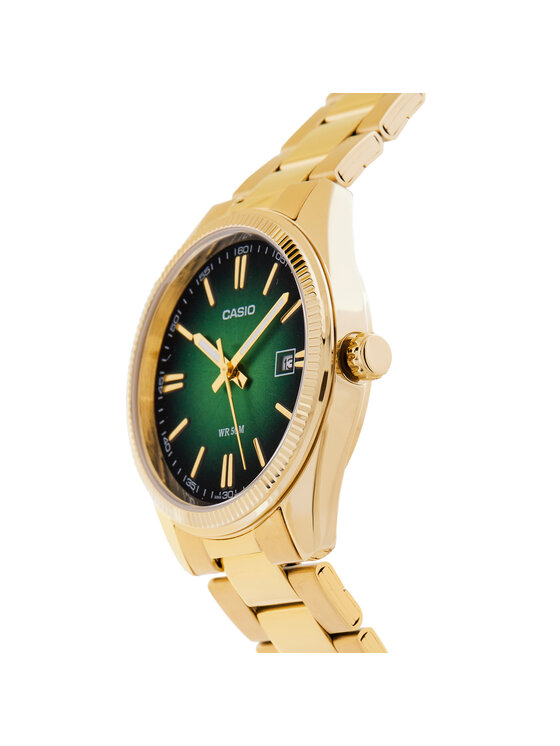 Casio Pulkstenis Casio MTP-1302PGC-3AVEF Zaļš