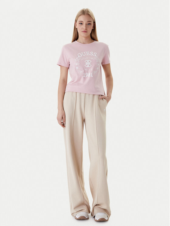 Guess Guess Camiseta V6RI12 J1314 Rosa Regular Fit