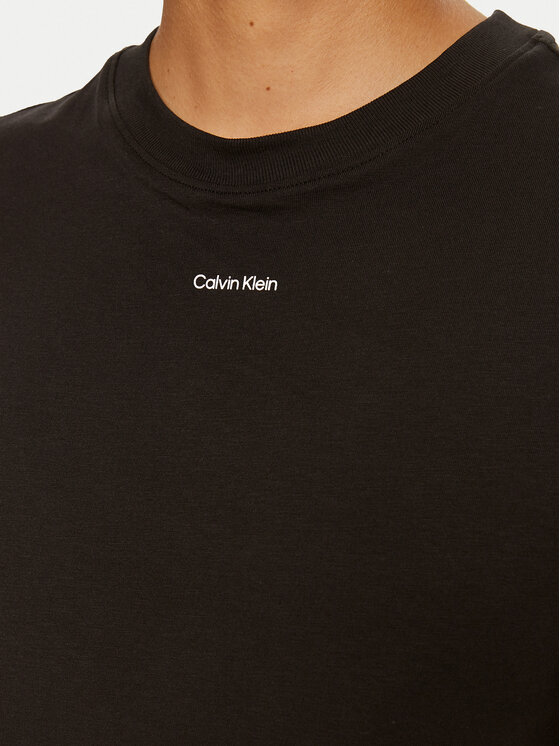 Calvin Klein Calvin Klein Majica Nano Logo K20K207519 Črna Regular Fit