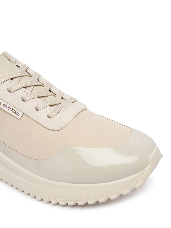 Calvin Klein Sneakers Calvin Klein Eva Runner Lace Up Mat Mix YW0YW02016 Beige