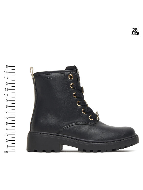 Geox Čižmy Geox J Casey J5620B 000BC C9999 S Čierna