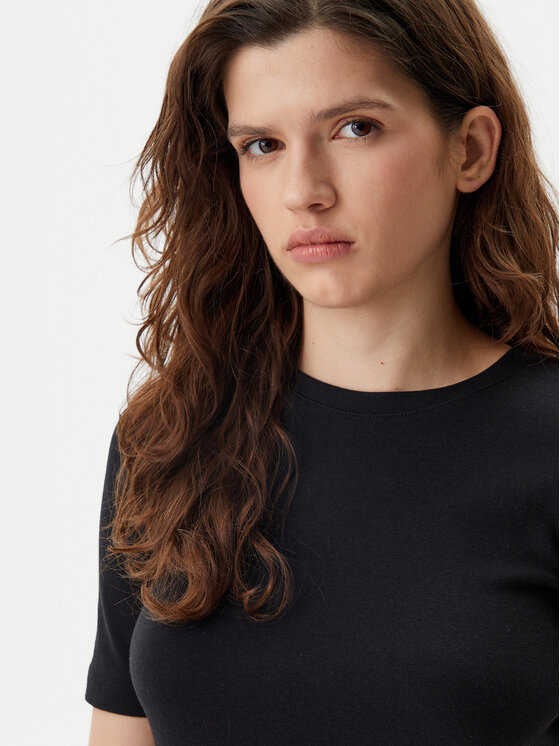 Gap Gap Футболка 679172-00 Чорний Stretch Fit