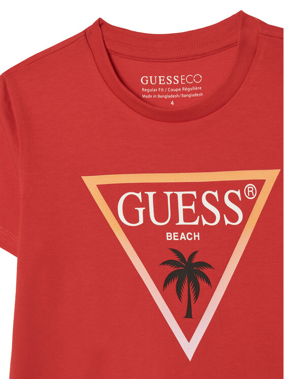 Guess Guess Camiseta L6GI27 J1314 Rojo Regular Fit