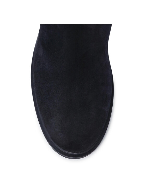 Tommy Hilfiger Kozačky ve vojenském stylu Tommy Hilfiger Th Essentials Longboot FW0FW05992 Tmavomodrá