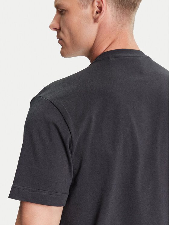 HUGO HUGO Camiseta Split Logo 50544185 Negro Relaxed Fit