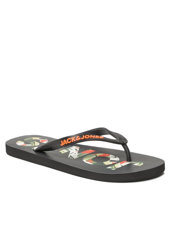 Jack & Jones Šlepetės per pirštą Jack & Jones 12230642 Juoda