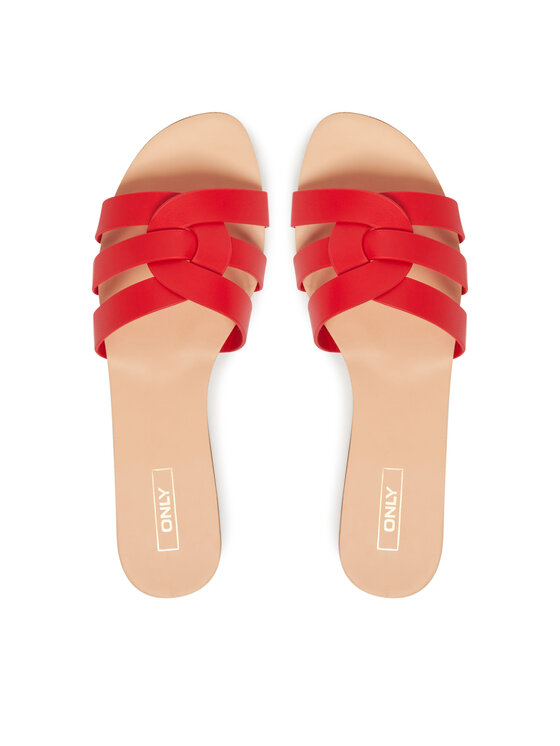 ONLY Shoes Šľapky ONLY Shoes Onlfeli 4 15319426 Červená