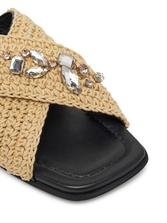 Inuikii Шльопанці Inuikii Woven Strap Stones 70104-367 705 Бежевий